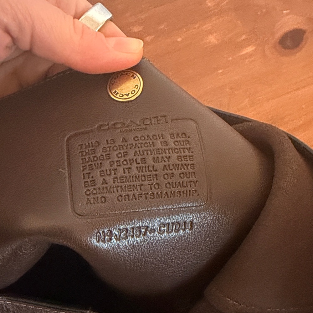 Coach Chocolate Brown Brooklyn Shoulder Bag 39 - Picture 3 of 3